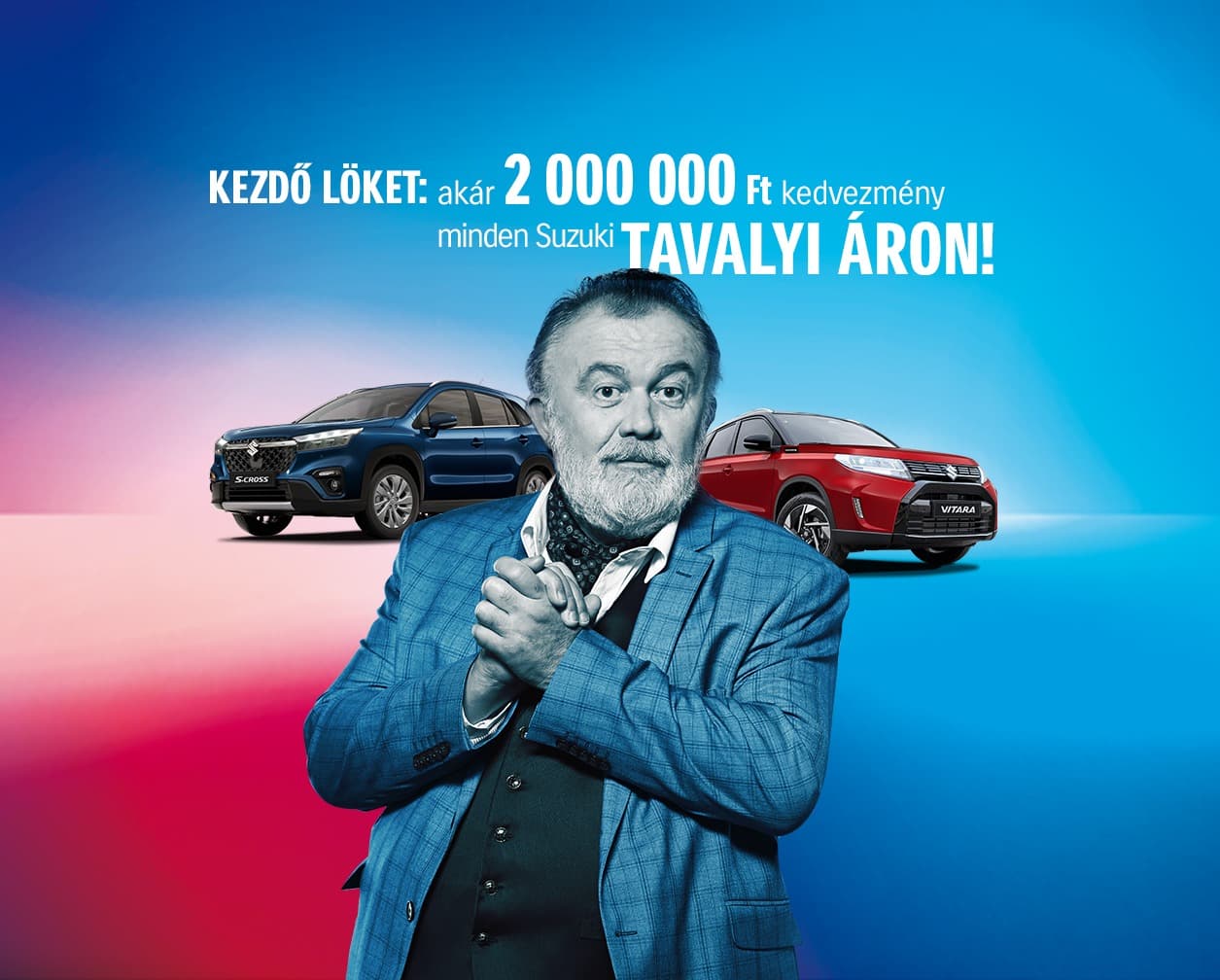 Suzuki akciós kampány akár 2 millió forint kedvezménnyel, tavalyi áron, S-CROSS és Vitara modellekkel