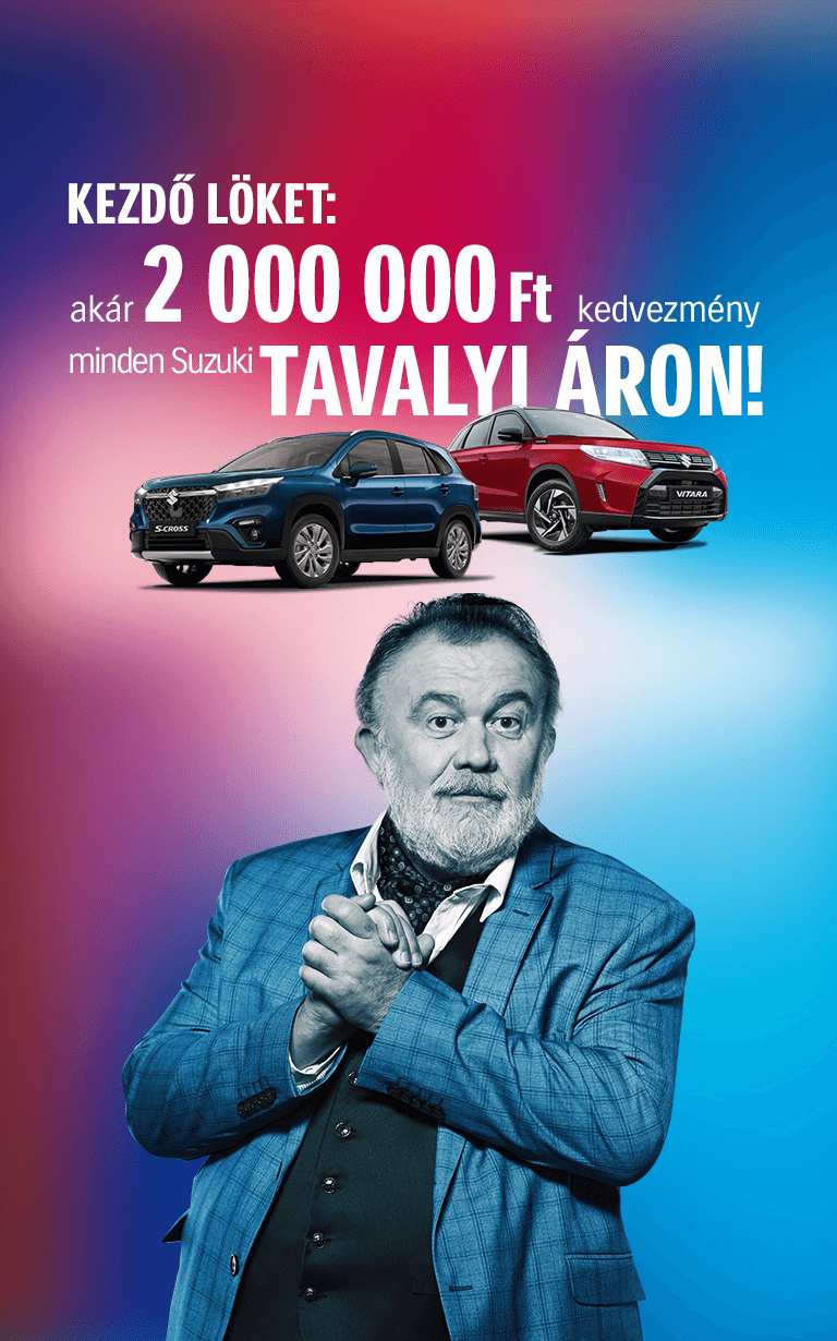 Suzuki akciós kampány akár 2 millió forint kedvezménnyel, tavalyi áron, S-CROSS és Vitara modellekkel
