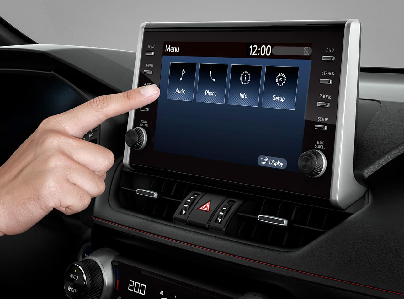 Suzuki Across infotainment rendszer 10,5 colos érintőkijelzővel
